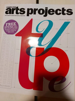 Computer arts projects UK 2007 magazine like new, graphics design, typography, CD
