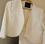 White TOP jacket like new, size L