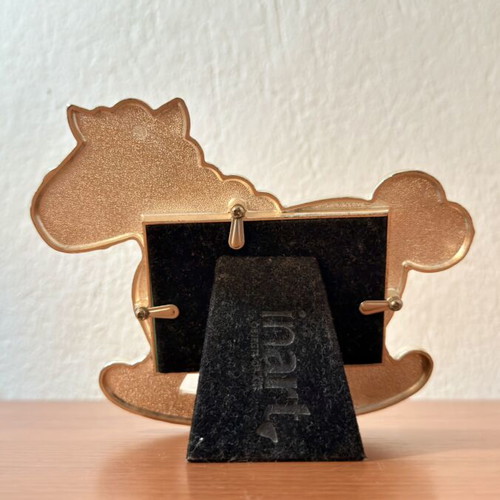Inart Collection metal photo frame rocking horse design