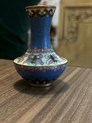 Cloisonné Vase with Butterflies new