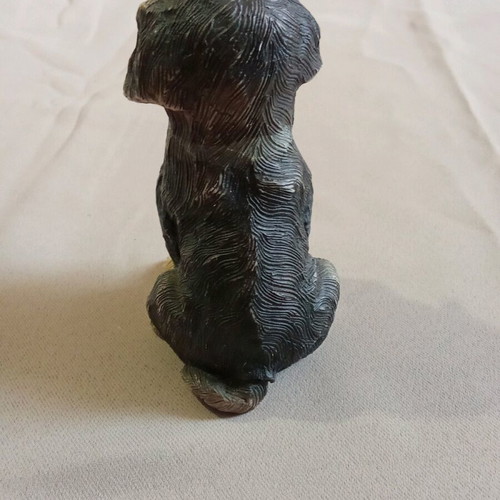 Decorative dog vintage figure used, 11 centimeters