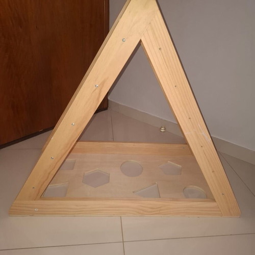 Climbing Triangle set with wooden balance boards and climbing board gift