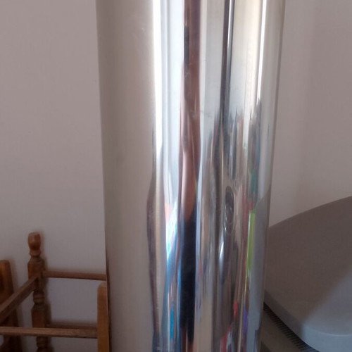 Semi-corner fireplace fan like new