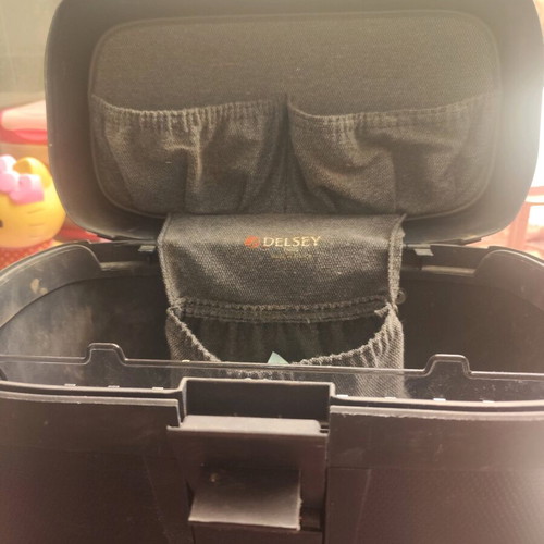 Delsey suitcase with security code blue like new