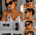 Salvatore Ferragamo sunglasses like new, black frame