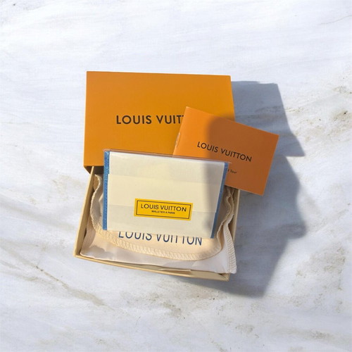 Louis Vuitton card holder new, blue