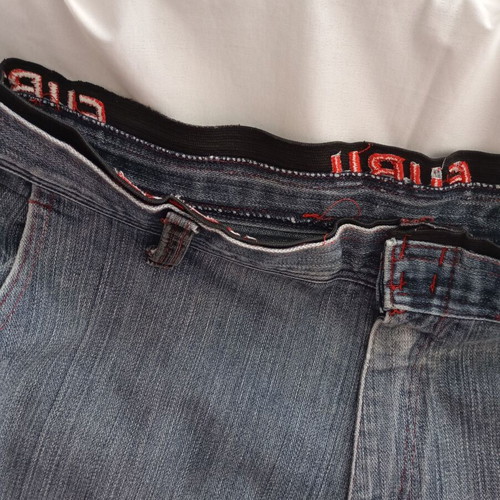 FUBU Vintage Streetwear Jeans Used, 3XL, Blue Denim, 90s Y2K Hip Hop