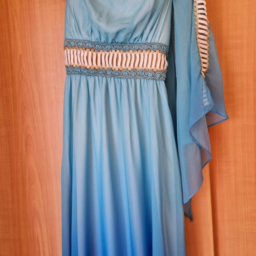 Shine2gether ombre dress new, size Small / Medium, blue turquoise