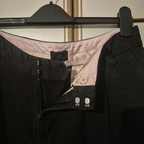 Women's black pants straight leg with cuffs like new