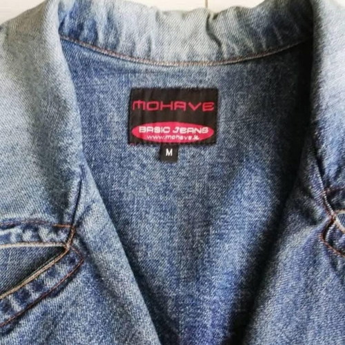 Vintage Mohrve Denim Gabardine Trench Coat size M like new, blue