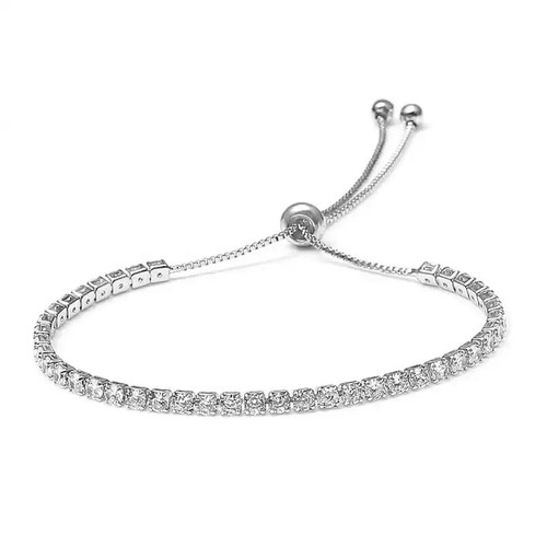 Alice Silver Bracelet, adjustable length, 925 sterling silver