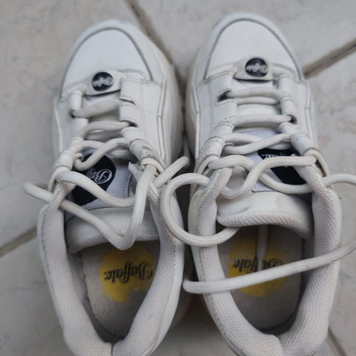 Buffalo chunky shoes, white, size 36