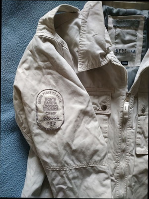 Bershka White Elegant Army Jacket like new, XXL
