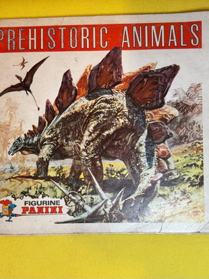 Prehistoric Animals sticker album by Panini used, 1980s edition