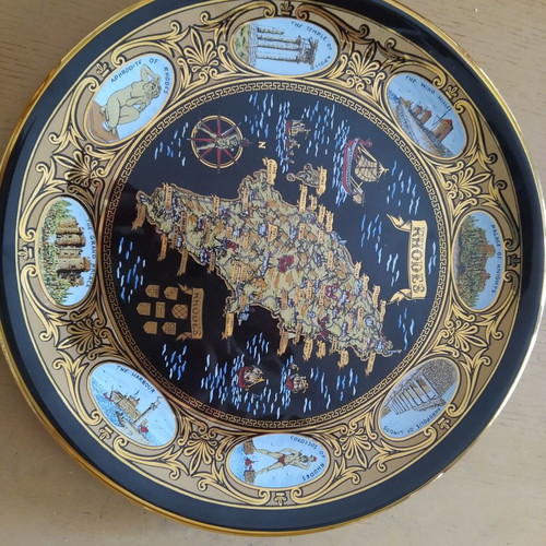 Decorative plate Rhodes used