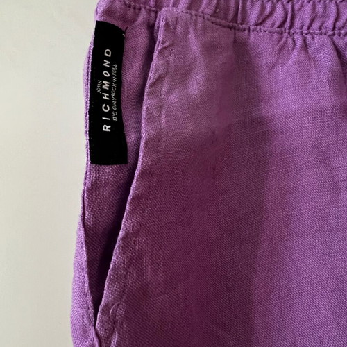 Richmond linen shorts like new, purple, size S