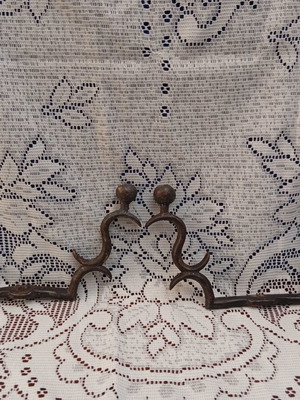 Vintage iron decorative hooks used for coat rack