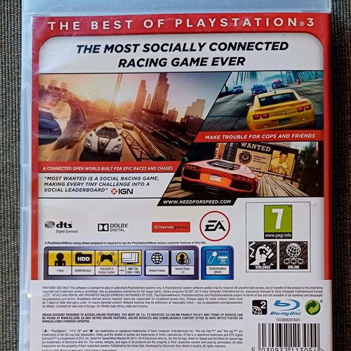 Need For Speed Most Wanted PS3 game
