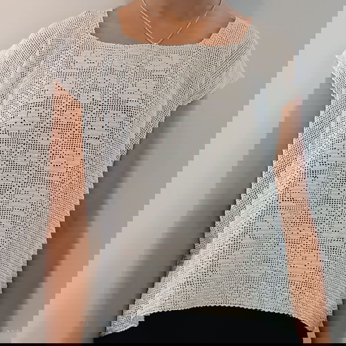 Винтидж блуза без ръкави употребявана, размер S