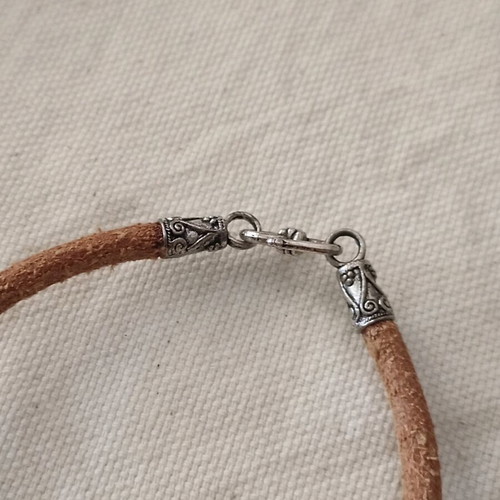 Leather bracelet new beige
