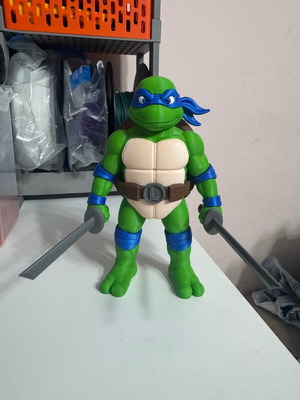 Leonardo figure 19 cm, 3D printed PLA plastic