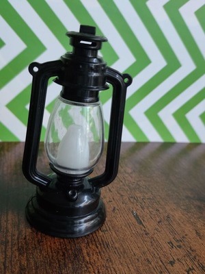 Miniature lantern like new with battery and switch