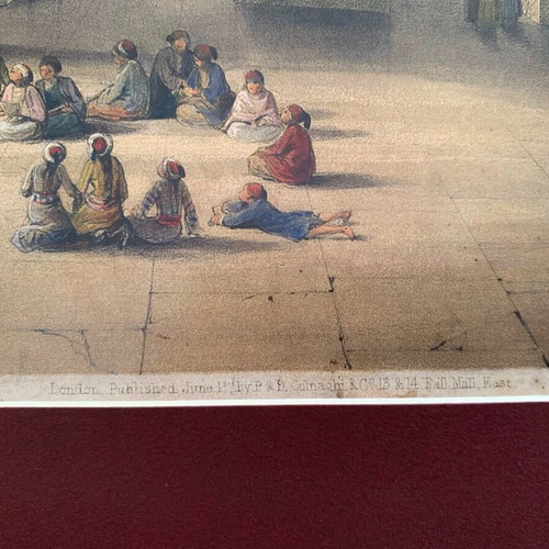 Aya Sofia lithograph print Constantinople like new
