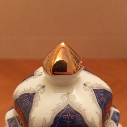 Vintage Eiwa Kinsei Japanese Imari Style Porcelain Vase with Lid, 20cm