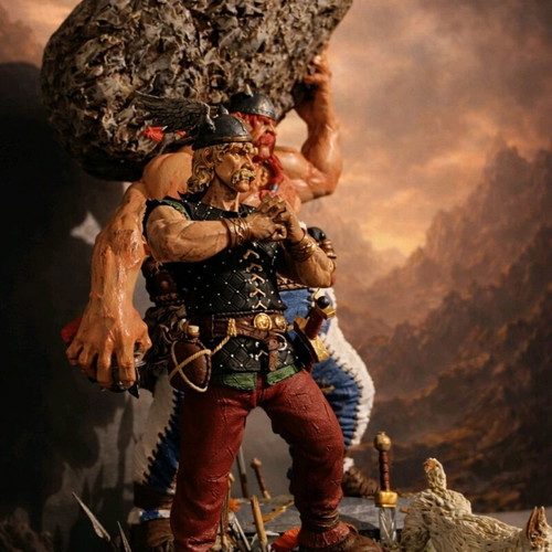 Asterix and Obelix 1/9 Scale Resin Diorama Statue, hand painted
