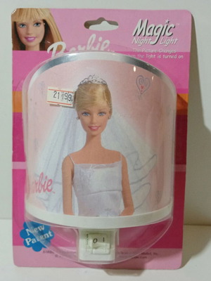 Mattel Barbie night light 1999 new European power 230V-50Hz