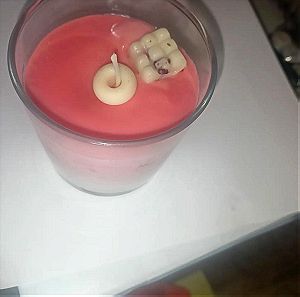candy ombre candle