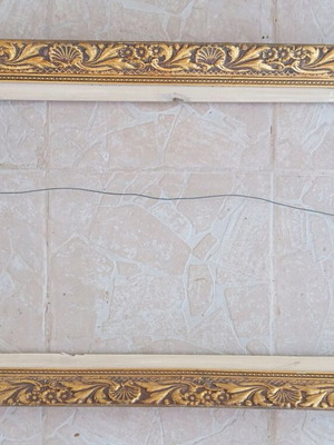 Wooden golden frame #2 dimensions 47×55