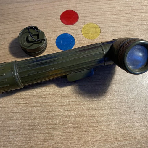 Military Style Flashlight used with Color Changing Lenses