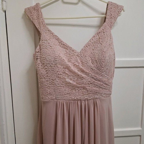Long elegant pink dress new, size L