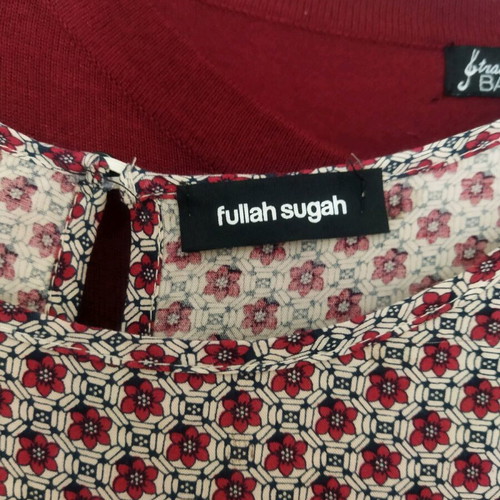 Women's cardigan and blouse in red, like new, size L