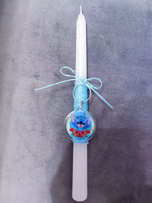 Stitch Candle 25cm new with Ohana keychain