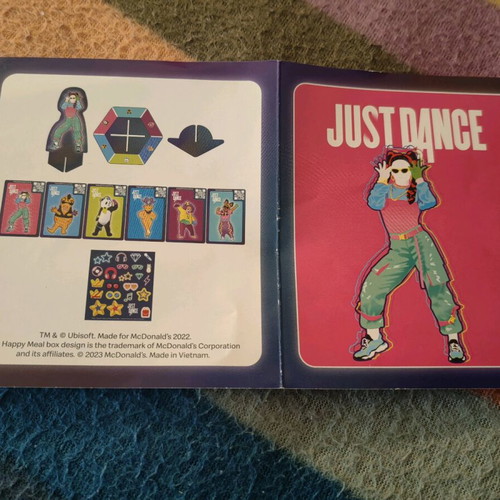 Just Dance cards like new, 2 packs with dance figures