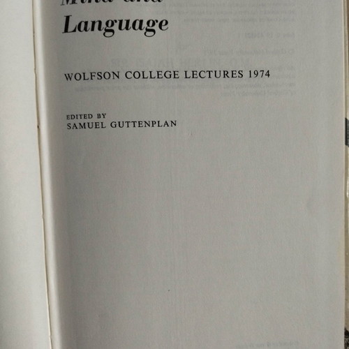 Mind & Language book in good condition