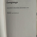 Mind & Language book in good condition