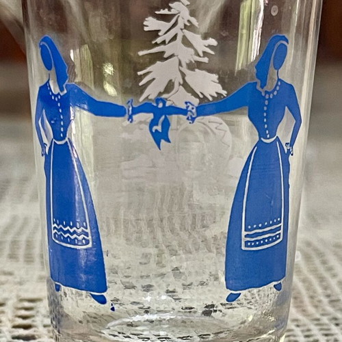 Collectible Wine Glass from 1960 Dafni Wine Festival, like new