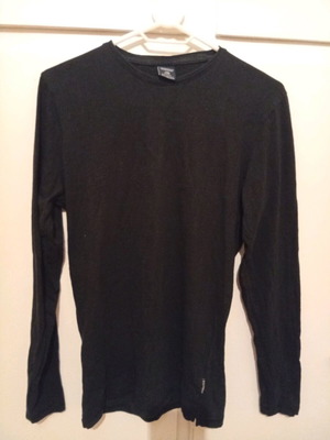 Springfield long-sleeve blouse like new, XS, black and blue