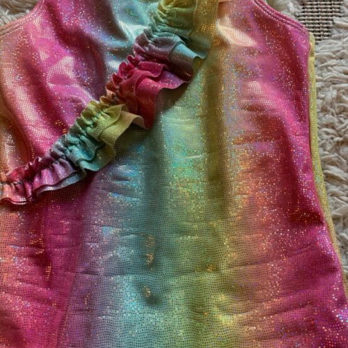 H&M Rainbow swimsuit with glitters, size 122/128