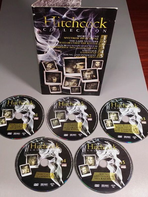 Hitchcock Collection collectible box set with 5 DVDs like new, subtitles