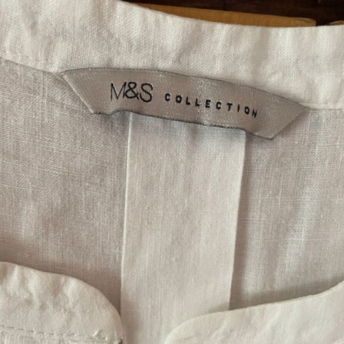Marks & Spencer linen shirt white size 20 like new