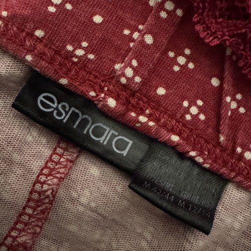 Esmara pajama set size M, like new, red with white dots