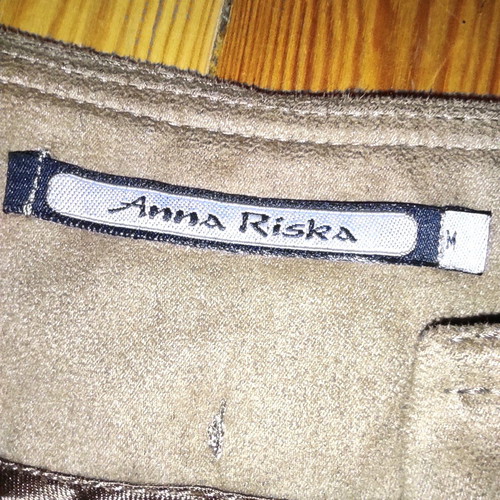 Anna Riska camel faux suede flare trousers like new