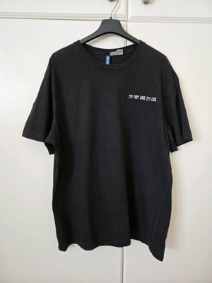 H&M T-shirt used, size large, black