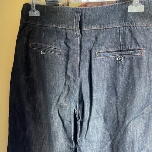 Kenzo black wide jeans like new with detachable straps
