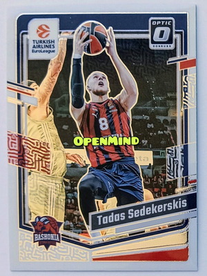 Κάρτα Tadas Sedekerskis Optic #125 Baskonia Donruss Euroleague 2023-24 καινούργια