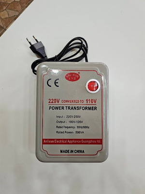 Anlixun Step Down Transformer 220V to 110V, 500W/500VA, Step Down Converter, CE